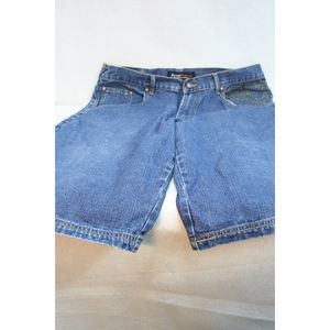VTG Jeanworx Y2K BigTall Men's Blue Jeans Denim Embroidered Pockets Shorts sz 38